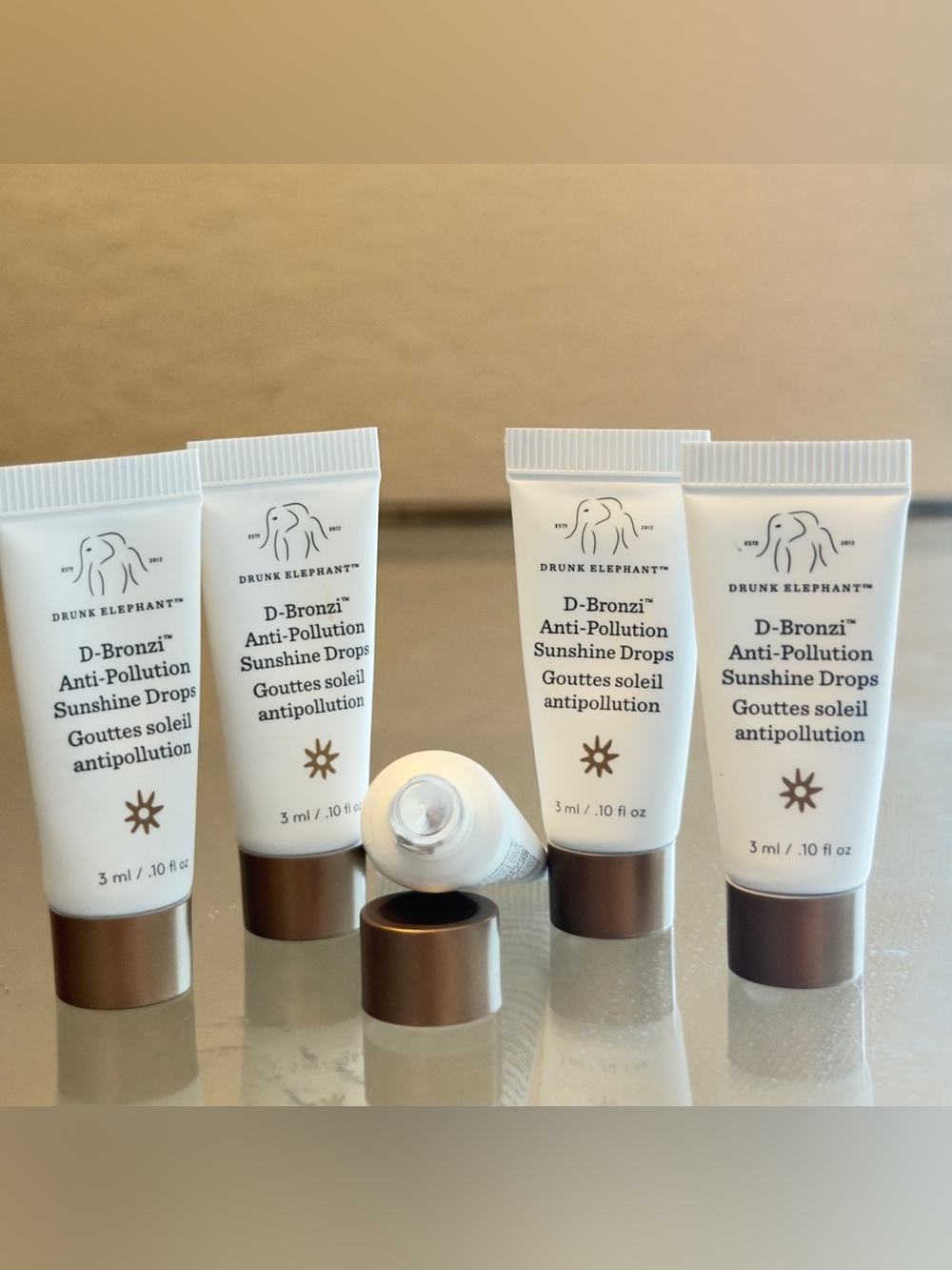 Drunk Elephant D-Bronzi Sunshine Drops Mini Tubes - 5x 3ml sealed